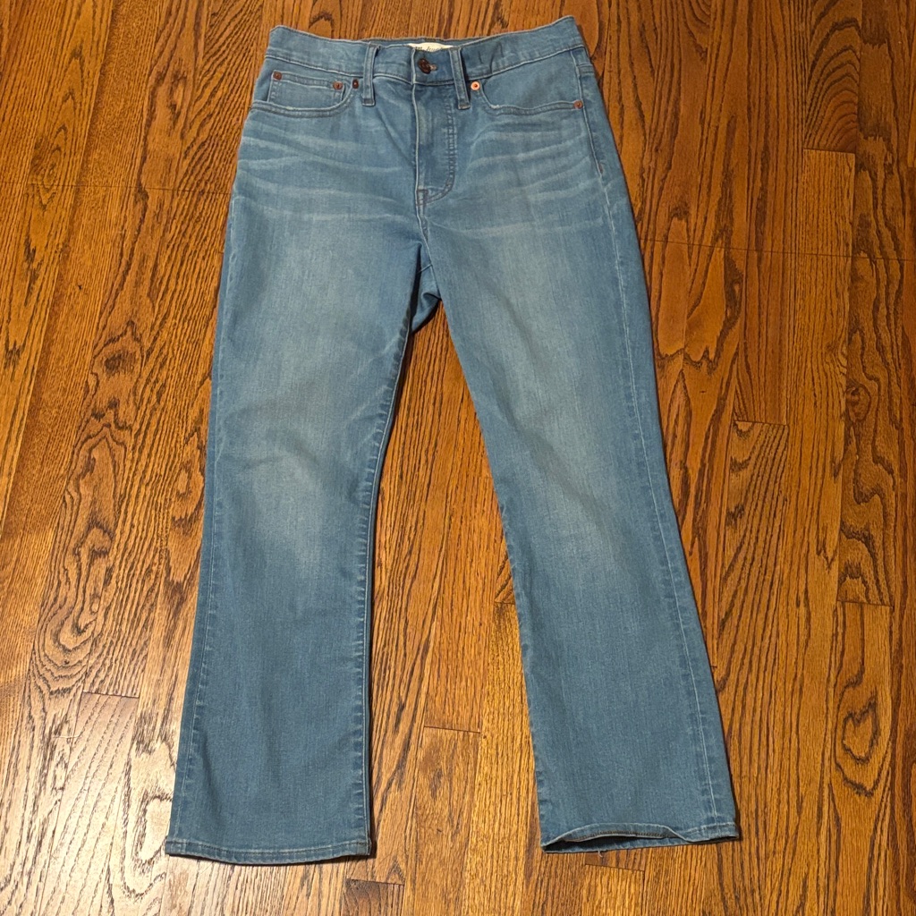Madewell Cali Denim Boot Size 28 Classic Blue Women's Jeans